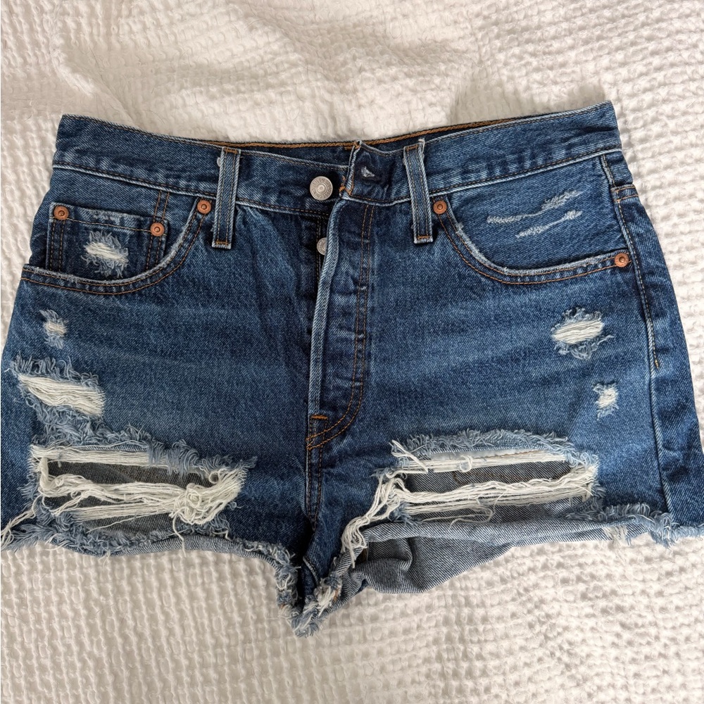 Distressed Denim Women Shorts
